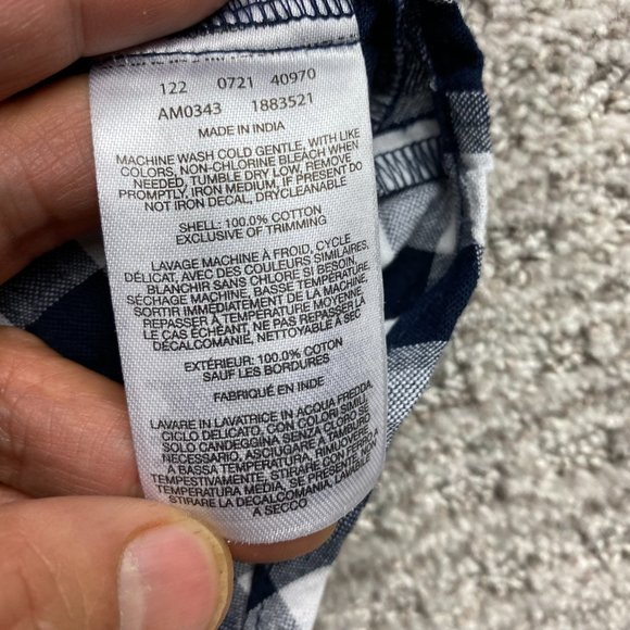 Columbia Shirt Men Large L Black White Gray Checkered Button Down Short Sleeves - Picture 7 of 13